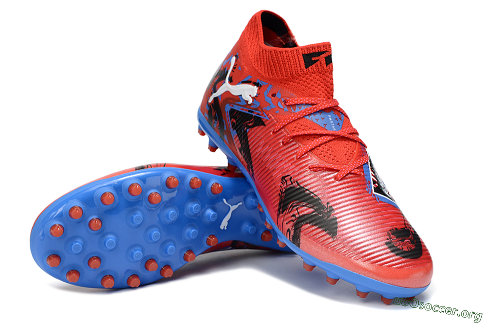 Puma Future 8 Ultimate MG Football Boots - Red/Electric Blue/Fiery Red 0