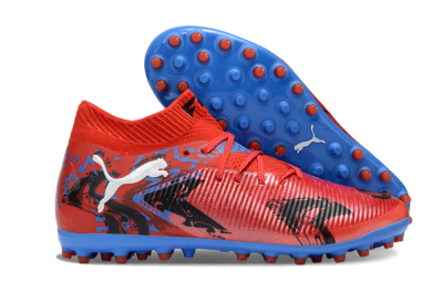 Puma Future 8 Ultimate MG Football Boots - Red/Electric Blue/Fiery Red