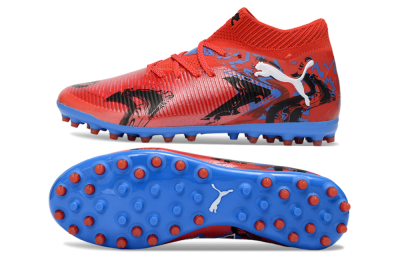 Puma Future 8 Ultimate MG Football Boots - Red/Electric Blue/Fiery Red