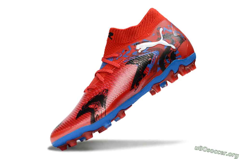 Puma Future 8 Ultimate FG Football Boots - Red/Electric Blue/Dynamic Black 5