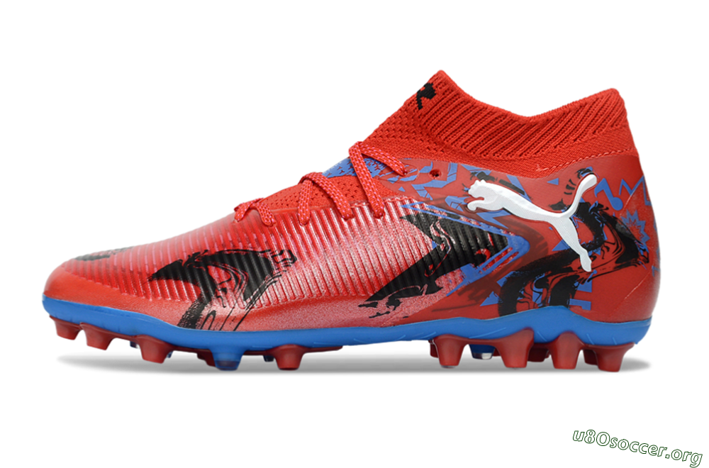 Puma Future 8 Ultimate FG Football Boots - Red/Electric Blue/Dynamic Black 3