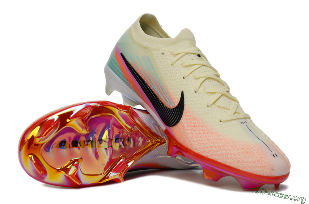 Nike Air Zoom Mercurial Vapor 16 Elite FG Football Boots - Cream/Sunset Peach/Golden Pulse 1