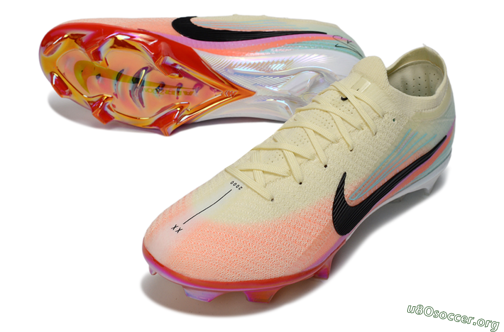 Nike Air Zoom Mercurial Vapor 16 Elite FG Football Boots - Cream/Sunset Peach/Golden Pulse 0