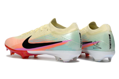 Nike Air Zoom Mercurial Vapor 16 Elite FG Football Boots - Cream/Sunset Peach/Golden Pulse