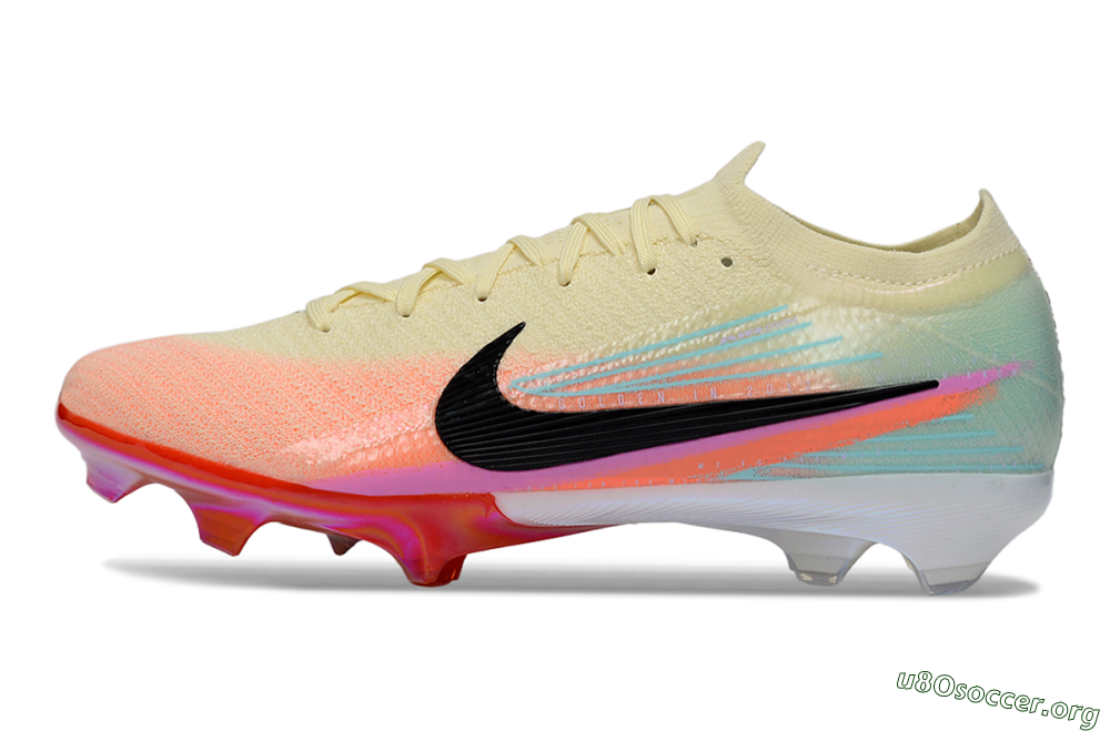 Nike Air Zoom Mercurial Vapor 16 Elite FG Football Boots - Cream/Sunset Peach/Golden Pulse 3