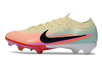 Nike Air Zoom Mercurial Vapor 16 Elite FG Football Boots - Cream/Sunset Peach/Golden Pulse