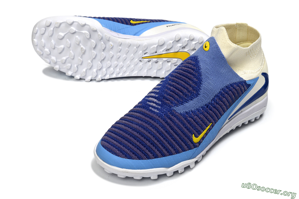 Nike Phantom 6 High Elite TF Football Shoes - Blue/Sky Blue/Deep Blue 0