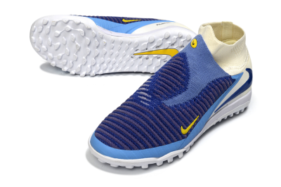 Nike Phantom 6 High Elite TF Football Shoes - Blue/Sky Blue/Deep Blue