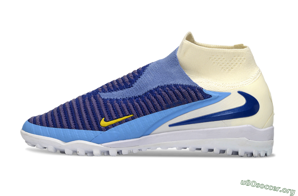 Nike Phantom 6 High Elite TF Football Shoes - Blue/Sky Blue/Deep Blue 3