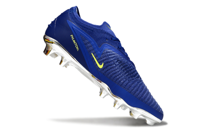 Nike Phantom 6 Low Elite FG Football Boots - Blue/Luminous Green/Metallic Silver