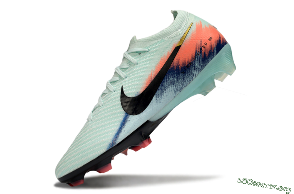 Nike Air Zoom Mercurial Vapor 16 Elite FG Football Boots - Aqua/Coral Pink/Navy Blue 5
