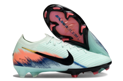 Nike Air Zoom Mercurial Vapor 16 Elite FG Football Boots - Aqua/Coral Pink/Navy Blue