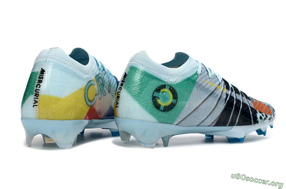 Nike Air Zoom Mercurial Vapor 16 Elite FG Football Boots - Blue/Aquatic Blue/Fiery Orange 6