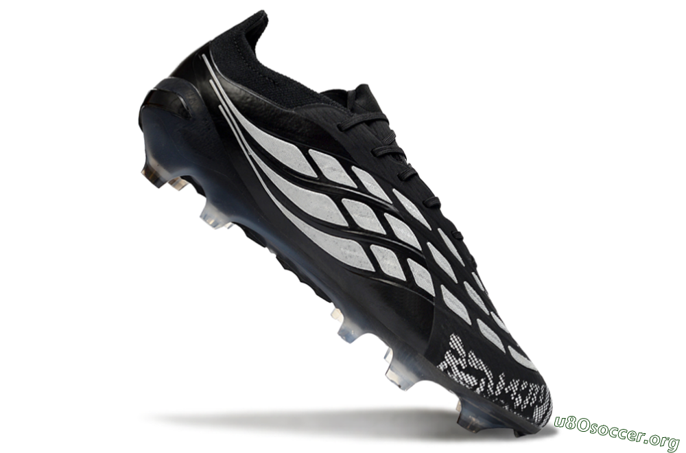 Adidas Predator 26 Elite FG Football Boots - Black/Silver Shade/White Accent 4