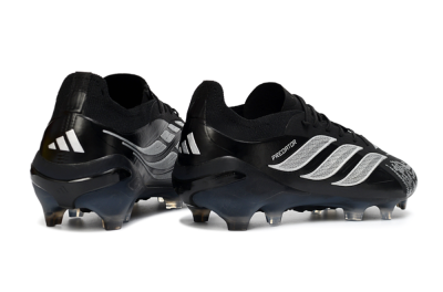 Adidas Predator 26 Elite FG Football Boots - Black/Silver Shade/White Accent