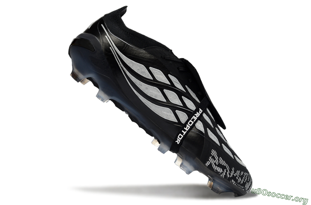 Adidas Predator 26 Elite Fold-Over Tongue FG Football Boots - Black/Shadow Black/Flash Silver 4