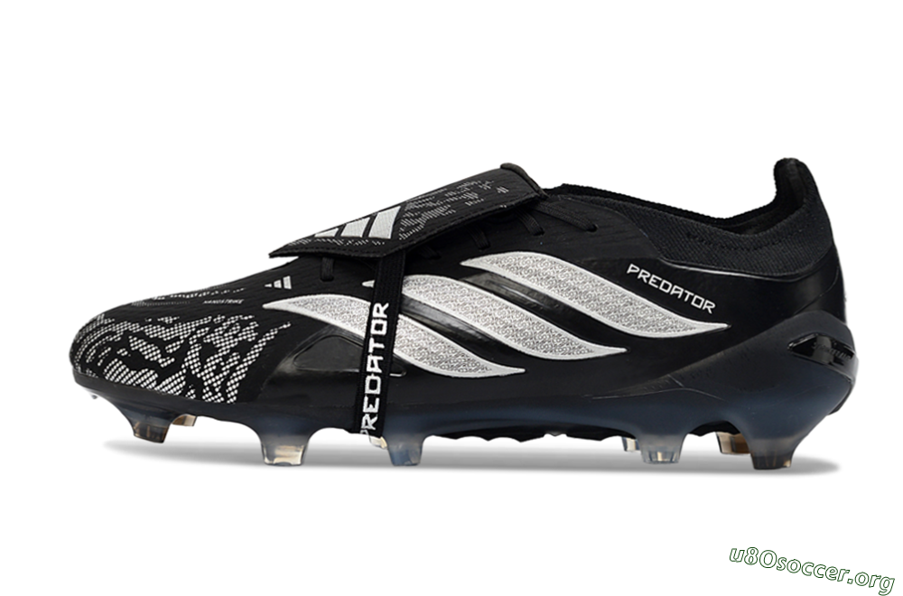 Adidas Predator 26 Elite Fold-Over Tongue FG Football Boots - Black/Shadow Black/Flash Silver 3