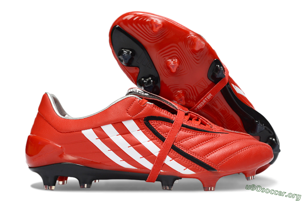 Adidas Predator Accelerator Electricity FG Football Boots - Red/Crisp Crimson/Classic White 2
