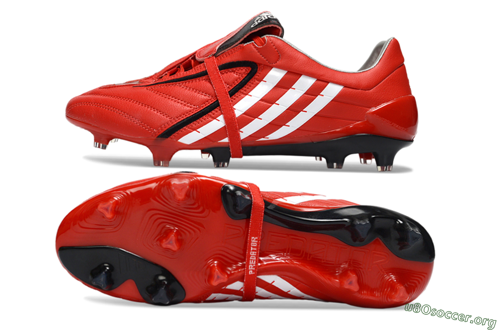 Adidas Predator Accelerator Electricity FG Football Boots - Red/Crisp Crimson/Classic White 1