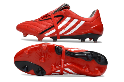 Adidas Predator Accelerator Electricity FG Football Boots - Red/Crisp Crimson/Classic White