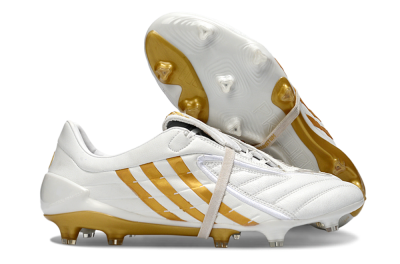 Adidas Predator Accelerator Electricity FG Football Boots - White/Gold/Steel