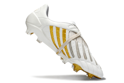 Adidas Predator Accelerator Electricity FG Football Boots - White/Gold/Steel