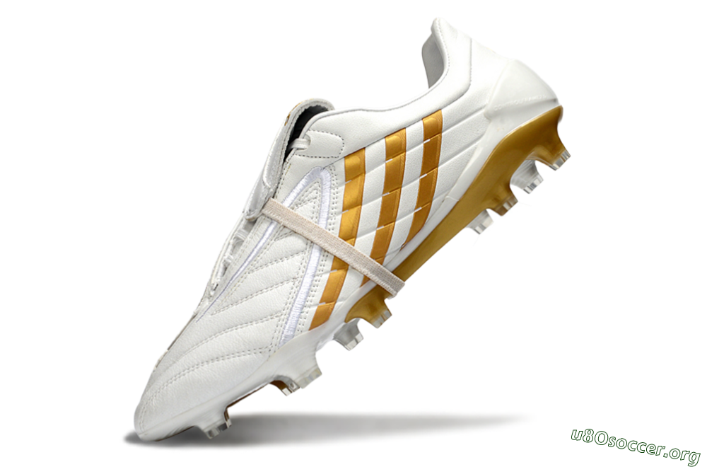 Adidas Predator Accelerator Electricity FG Football Boots - White/Gold/Steel 5