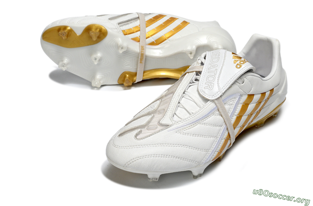 Adidas Predator Accelerator Electricity FG Football Boots - White/Gold/Steel 0
