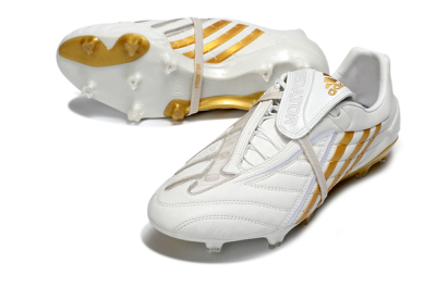 Adidas Predator Accelerator Electricity FG Football Boots - White/Gold/Steel