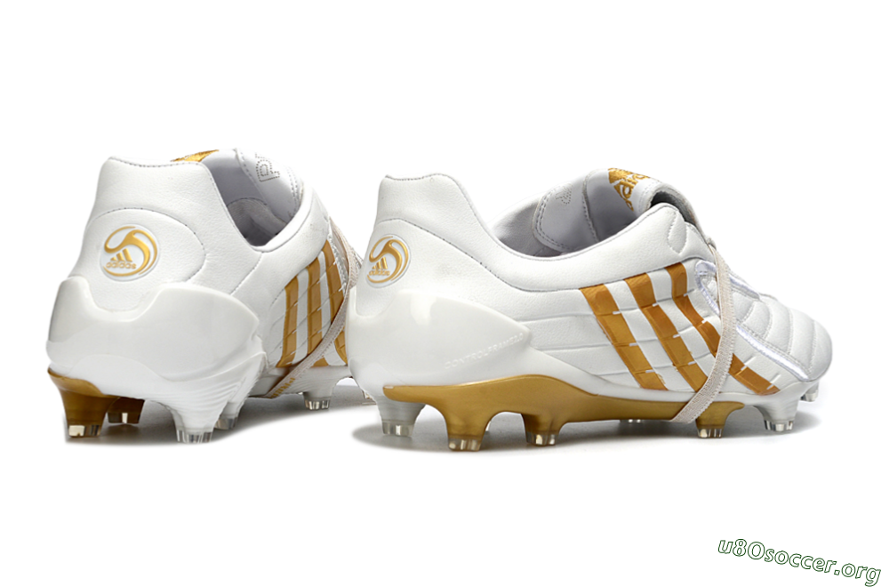 Adidas Predator Accelerator Electricity FG Football Boots - White/Gold/Steel 6