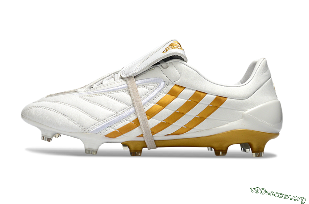 Adidas Predator Accelerator Electricity FG Football Boots - White/Gold/Steel 3