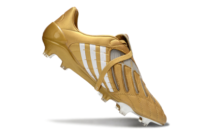 Adidas Predator Accelerator Electricity FG Football Boots - Gold/Metallic Gold/Classic White