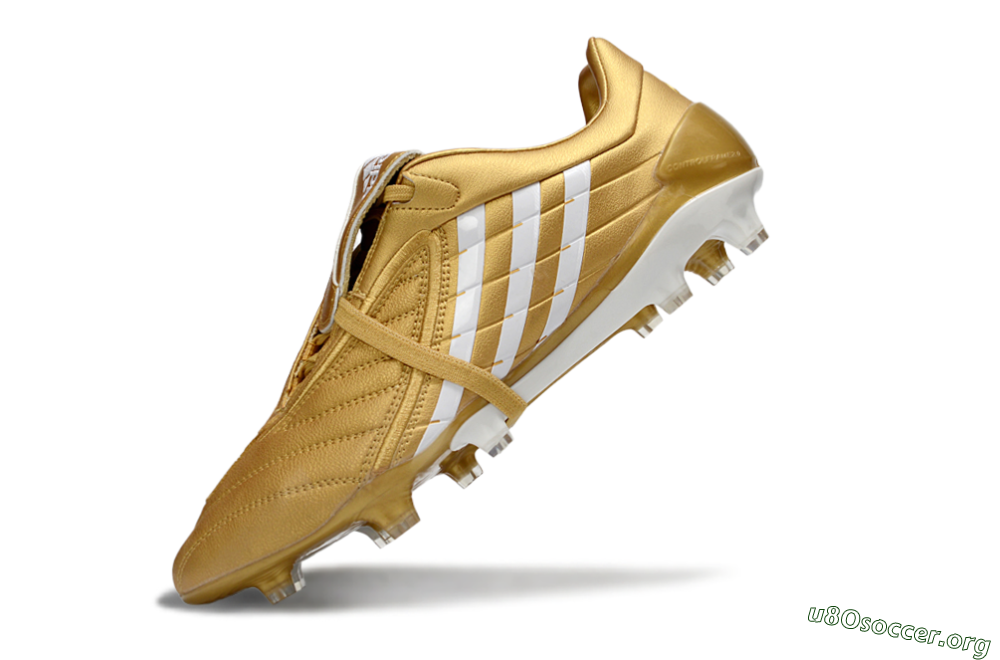 Adidas Predator Accelerator Electricity FG Football Boots - Gold/Metallic Gold/Classic White 5