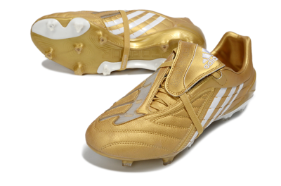 Adidas Predator Accelerator Electricity FG Football Boots - Gold/Metallic Gold/Classic White