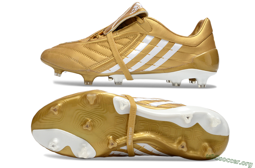 Adidas Predator Accelerator Electricity FG Football Boots - Gold/Metallic Gold/Classic White 1