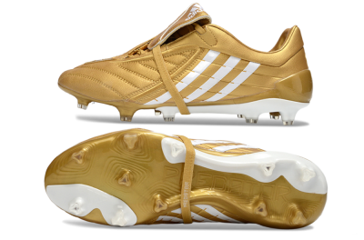 Adidas Predator Accelerator Electricity FG Football Boots - Gold/Metallic Gold/Classic White