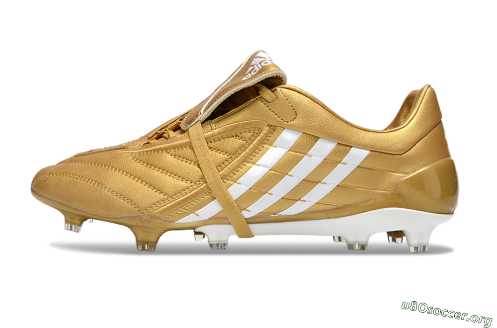 Adidas Predator Accelerator Electricity FG Football Boots - Gold/Metallic Gold/Classic White 3