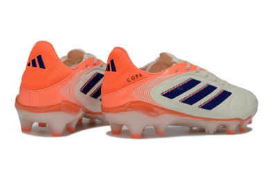 Adidas Copa Pure 3 FG Football Boots - White/Vibrant Orange/Navy Blue