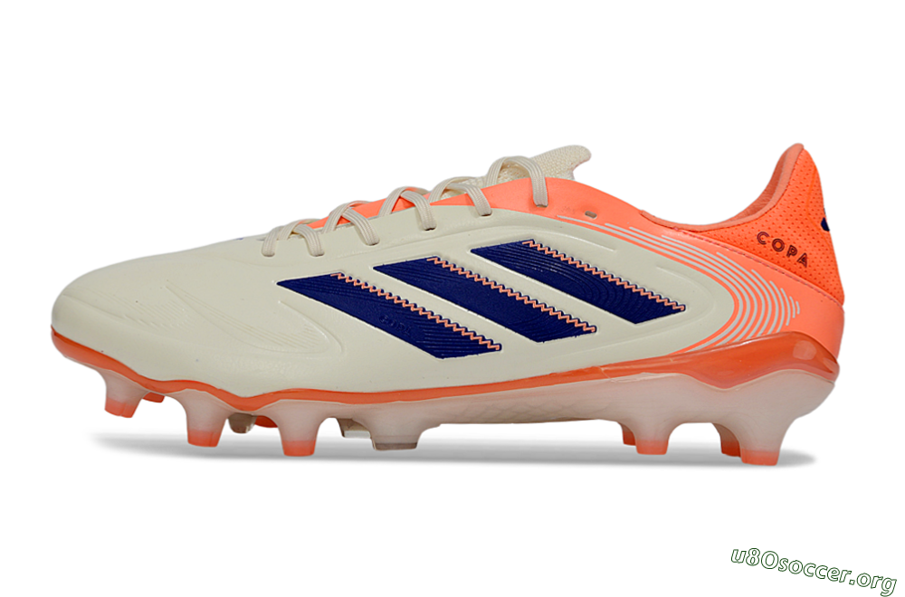 Adidas Copa Pure 3 FG Football Boots - White/Vibrant Orange/Navy Blue 3