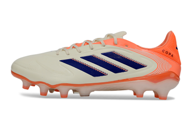 Adidas Copa Pure 3 FG Football Boots - White/Vibrant Orange/Navy Blue