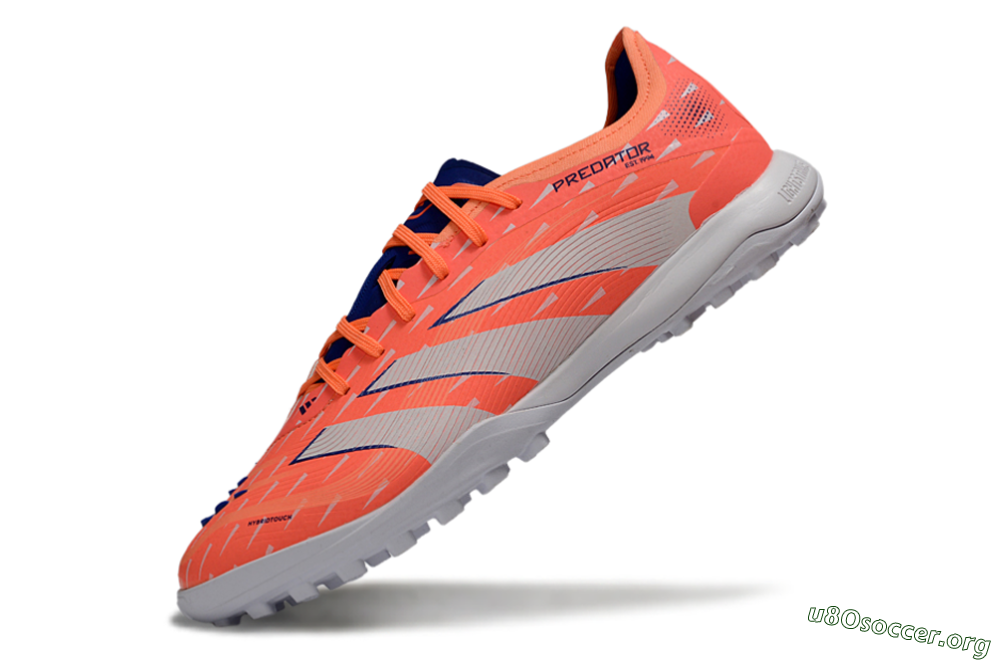 Adidas Predator 25 Elite TF Football Shoes - Pink/Electric Orange/Deep Blue 5
