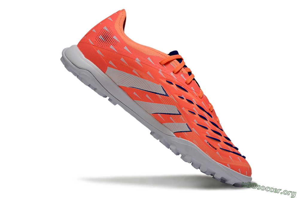 Adidas Predator 25 Elite TF Football Shoes - Pink/Electric Orange/Deep Blue 4