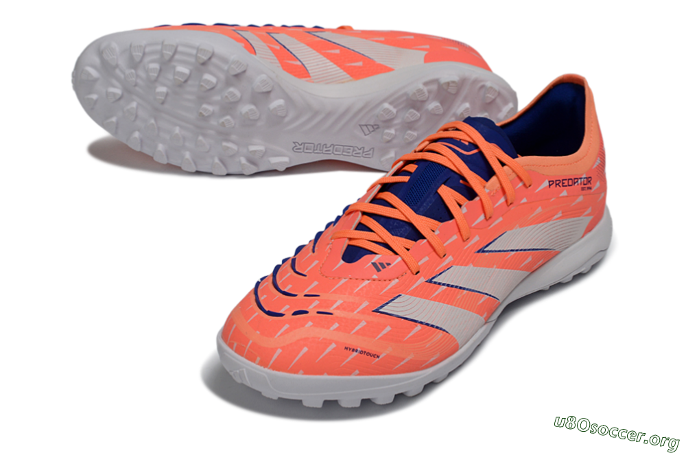 Adidas Predator 25 Elite TF Football Shoes - Pink/Electric Orange/Deep Blue 0