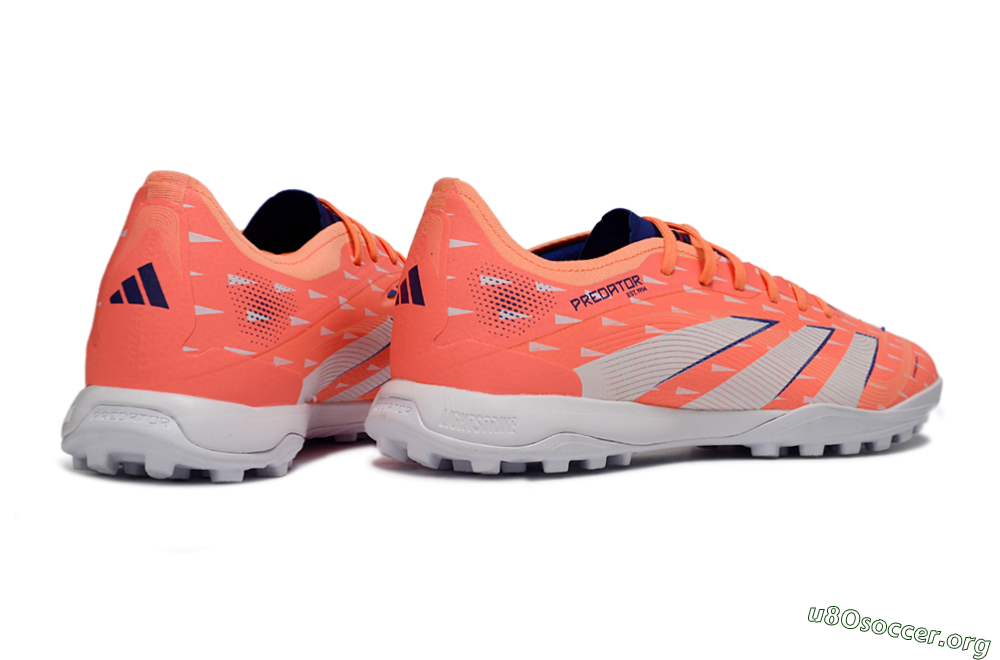 Adidas Predator 25 Elite TF Football Shoes - Pink/Electric Orange/Deep Blue 6