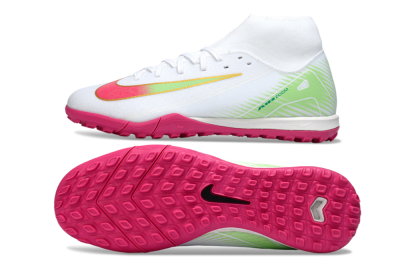 Nike Air Zoom Mercurial Superfly 10 Academy TF Football Shoes - White/Vibrant Pink/Soft Green