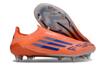 Adidas F50 Elite Laceless SG Football Boots - Orange/Navy Blue/Flame Orange
