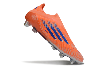 Adidas F50 Elite Laceless SG Football Boots - Orange/Navy Blue/Flame Orange