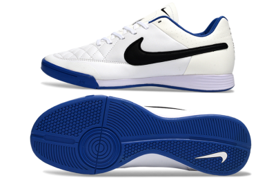 Nike Tiempo Ligera 4 IC Football Shoes - White/Royal Blue/Black
