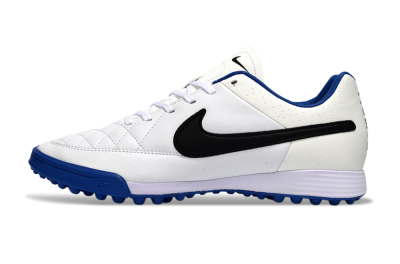 Nike Tiempo Ligera 4 TF Football Shoes - White/Royal Blue/Black