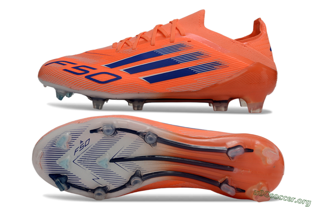 Adidas F50 Elite FG Football Boots - Orange/Electric Orange/Navy Blue 1